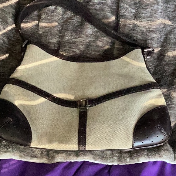 GUCCI SHERRY LINEshoulder bag hobo beige /brown canvas leather interlocking - Picture 5 of 13